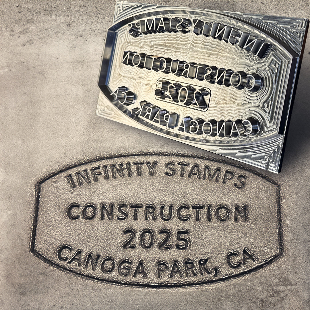 Personalized Aluminum Concrete Stamp