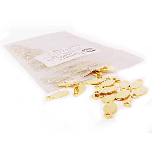 Bag of Brass Jewelry Tags in style F