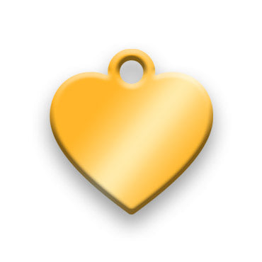 Brass Jewelry Tag G - Rendered Image