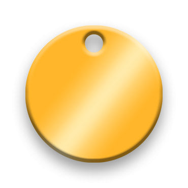 Brass Jewelry Tag I - Rendered Image