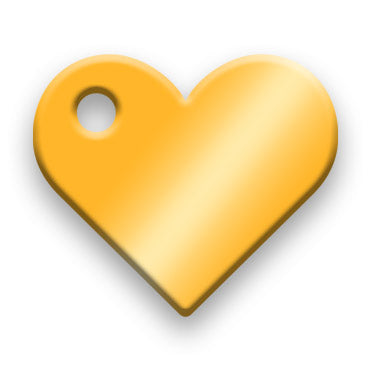 Brass Jewelry Tag J - Rendered Image