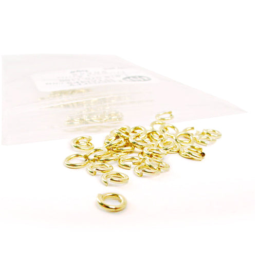 Bag of Brass Jump Rings - 100 Pack