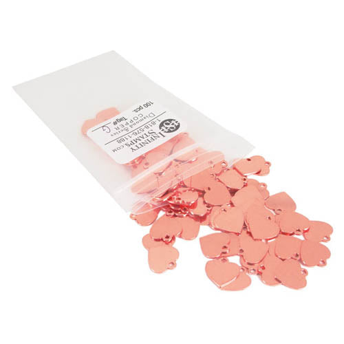 Bag of Copper Jewelry Tags in style G