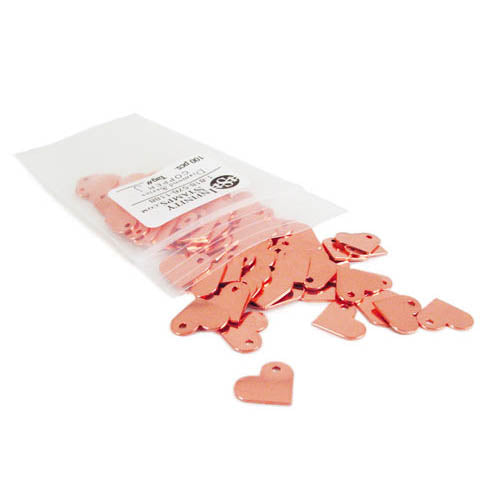 Bag of Copper Jewelry Tags in style J