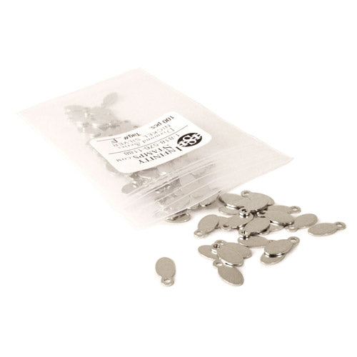 Bag of Nickel Silver Jewelry Tags in style F