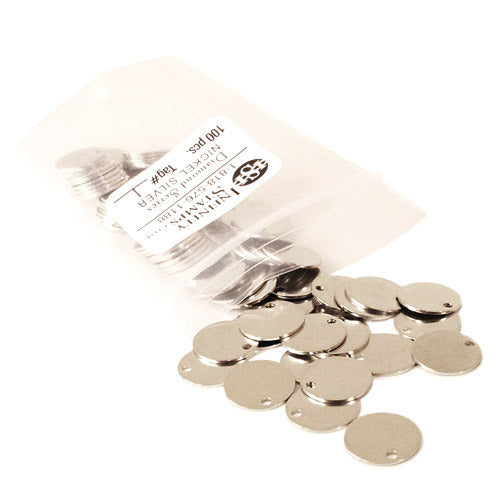Bag of Nickel Silver Jewelry Tags in style I