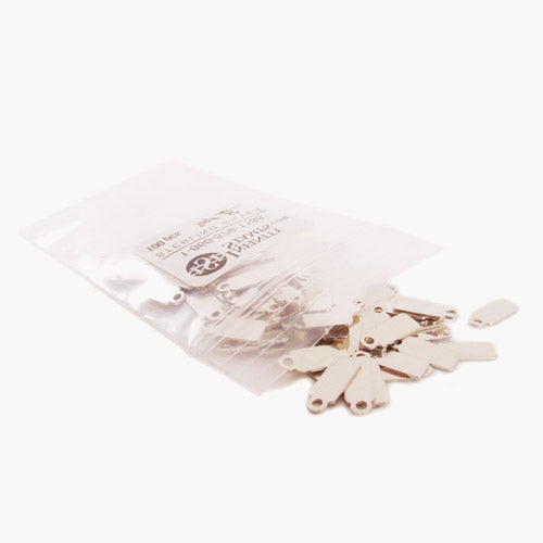 Bag of Sterling Silver Jewelry Tags in style B
